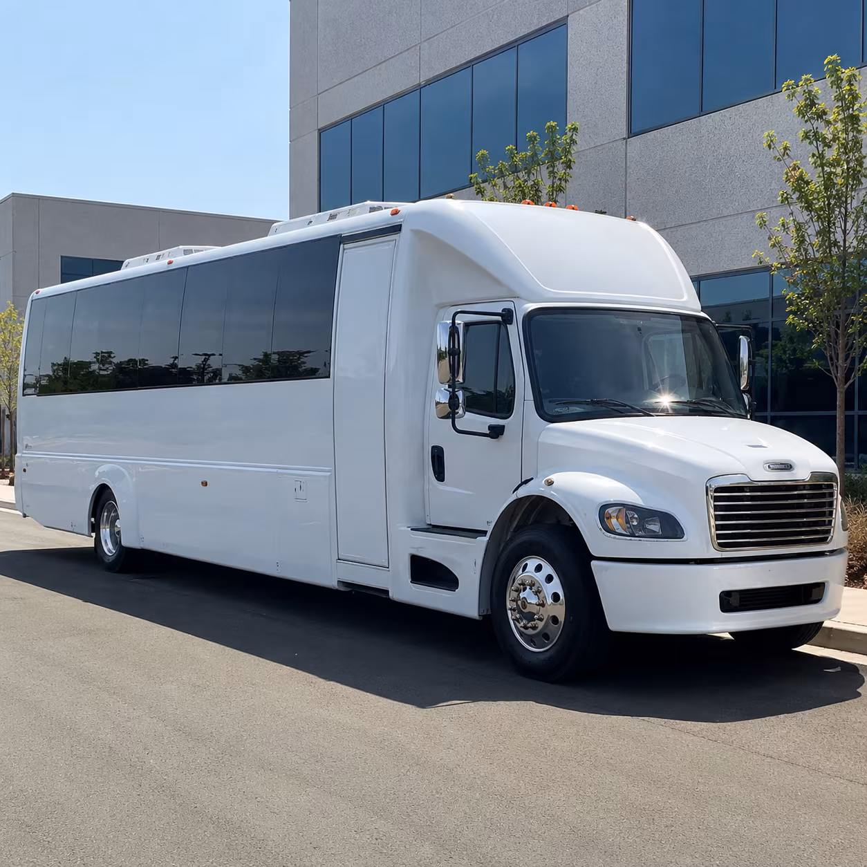 Passenger seating aboard a party bus rental serving Detroit