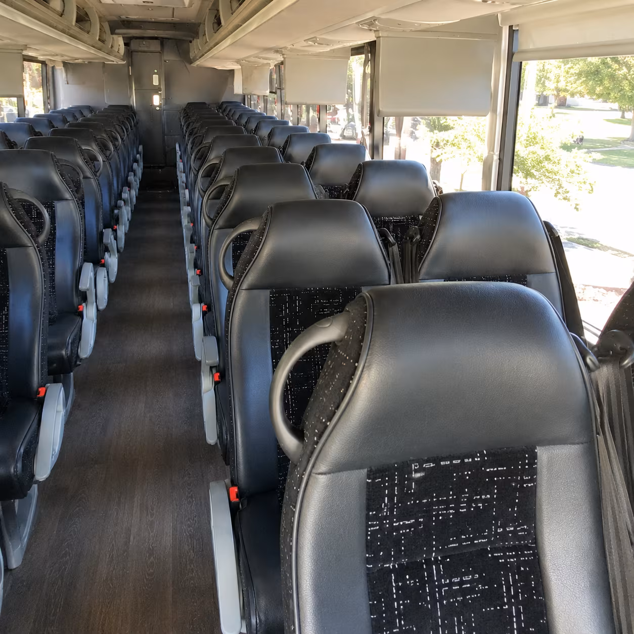 Detroit Airport Shuttle & Transportation party bus interior