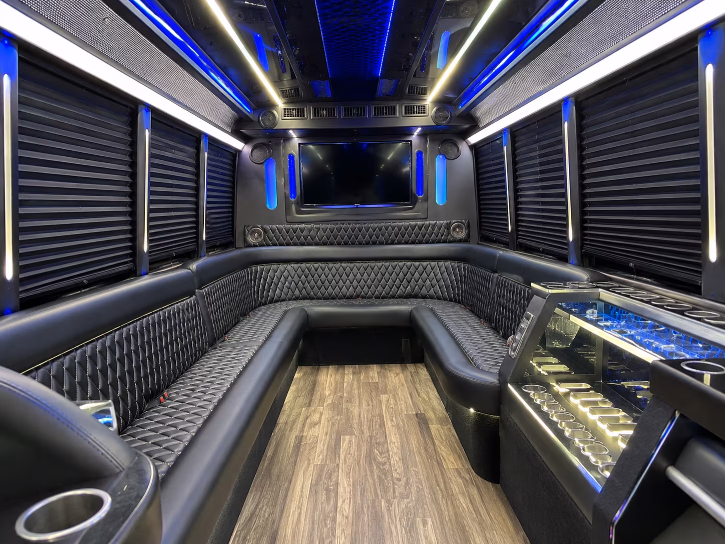 Detroit Bachelor & Bachelorette Transportation party bus exterior
