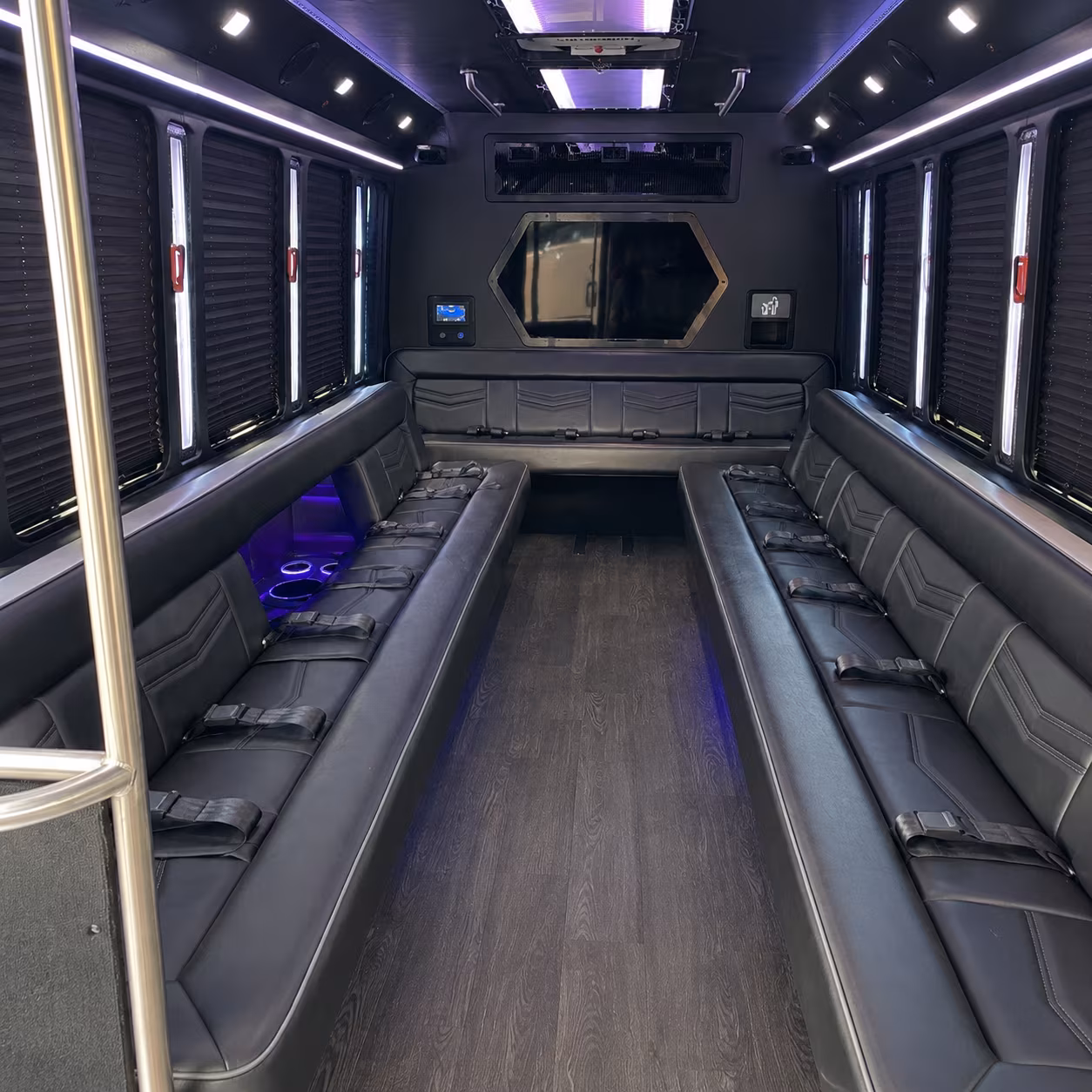 Detroit Birthday, Sweet 16, & Quinceañera Transportation party bus exterior