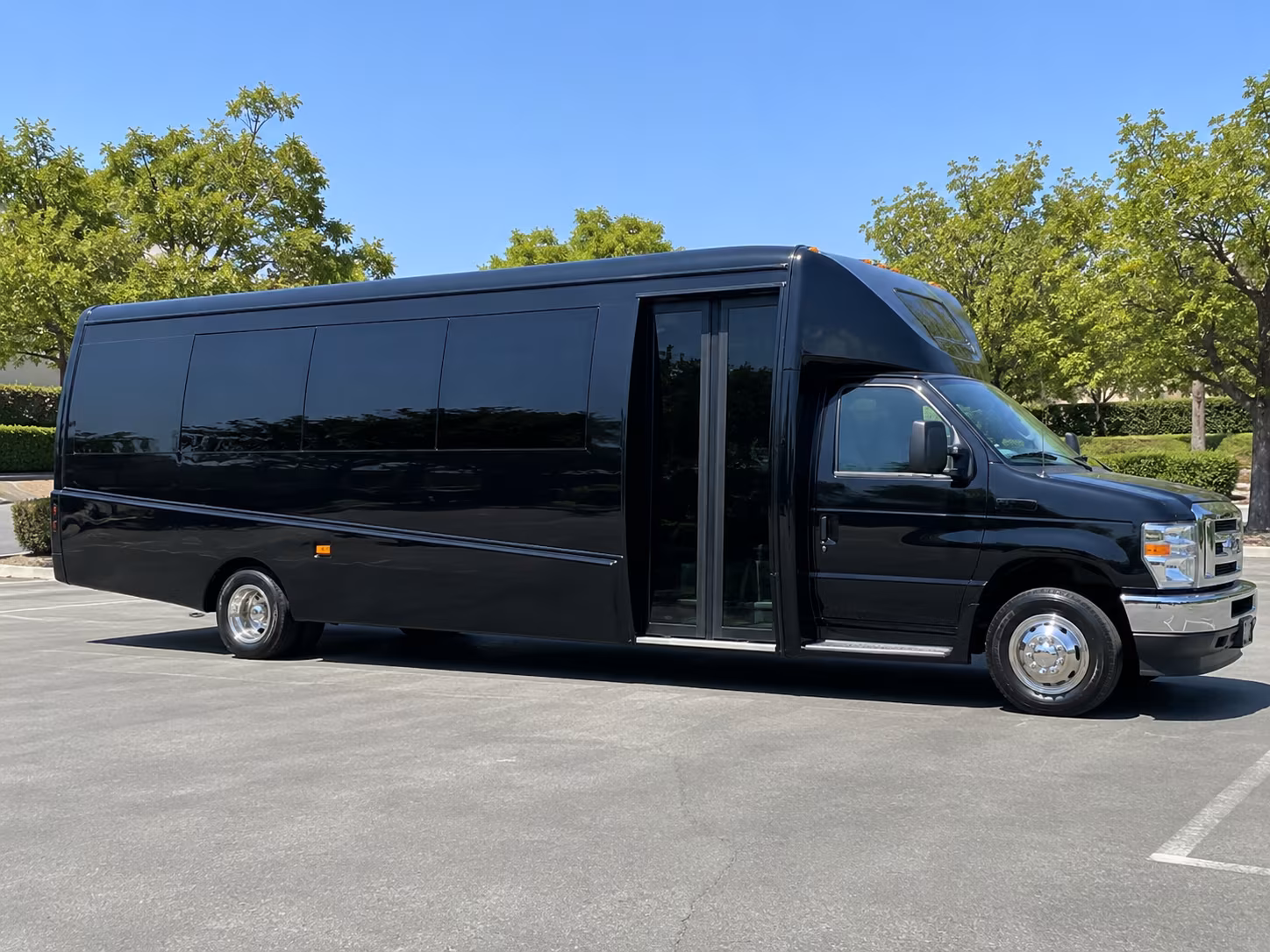 Detroit Corporate Transportation party bus exterior