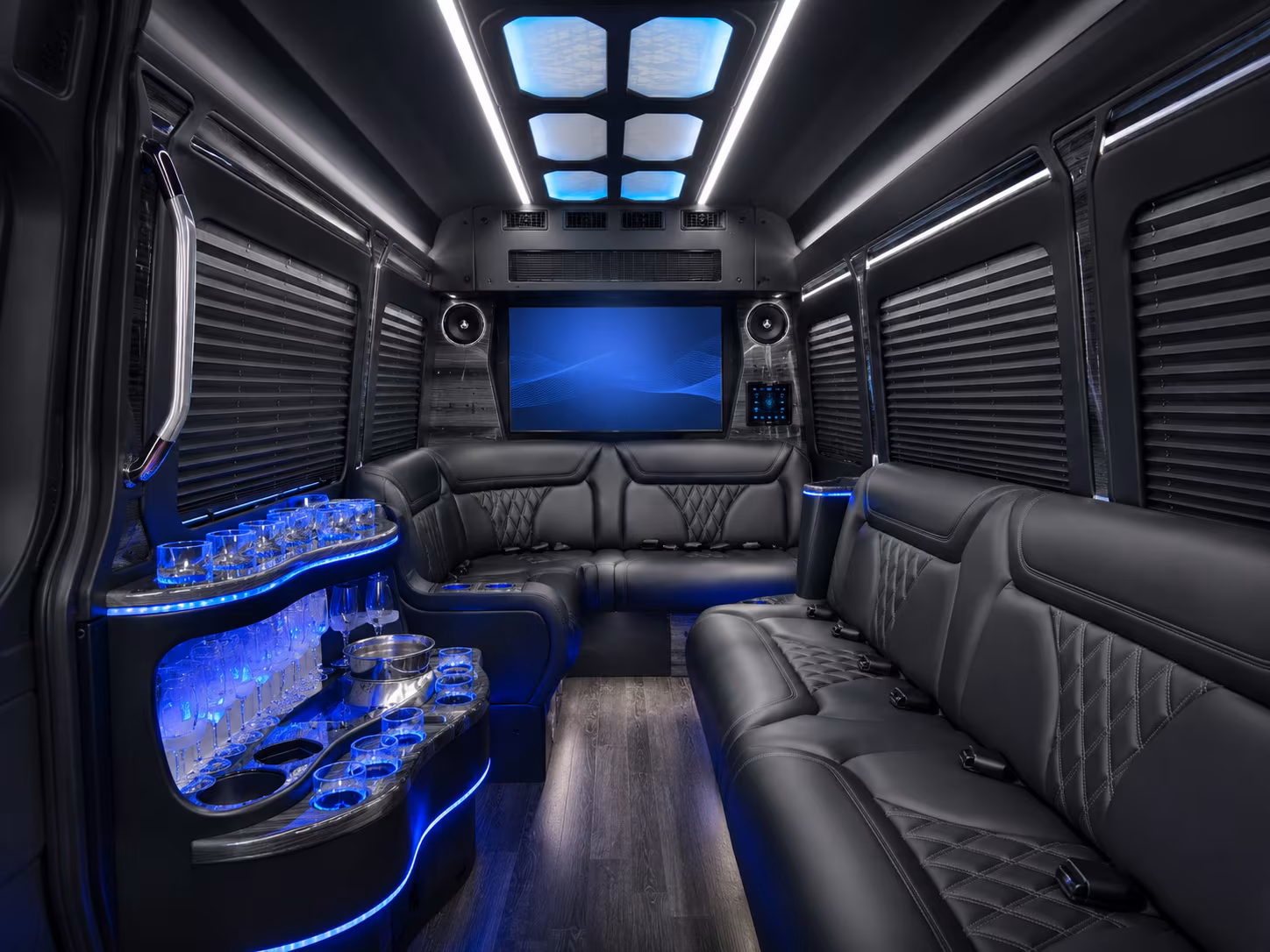 Detroit Corporate Transportation party bus exterior