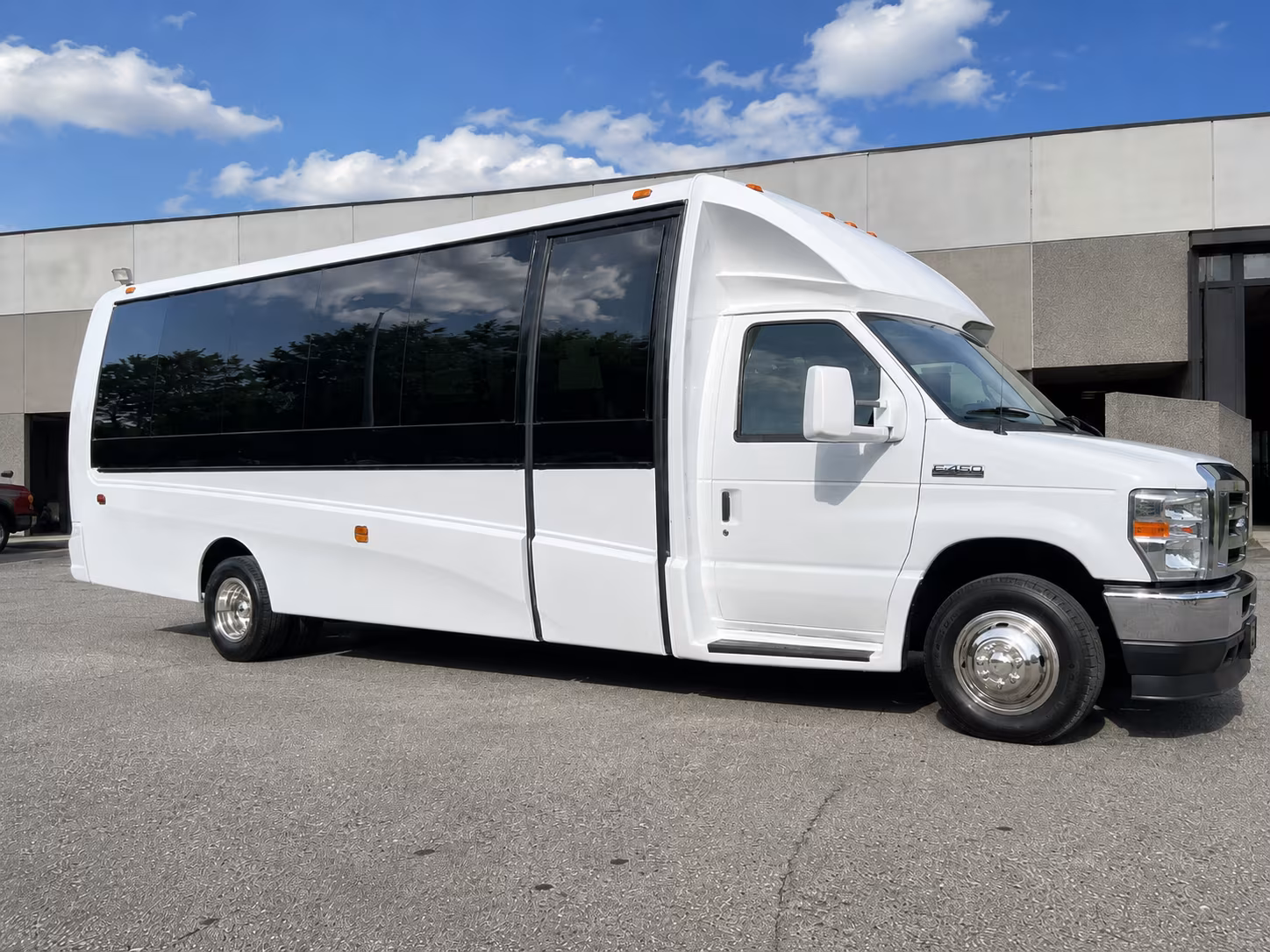 Detroit School Event Transportation party bus exterior