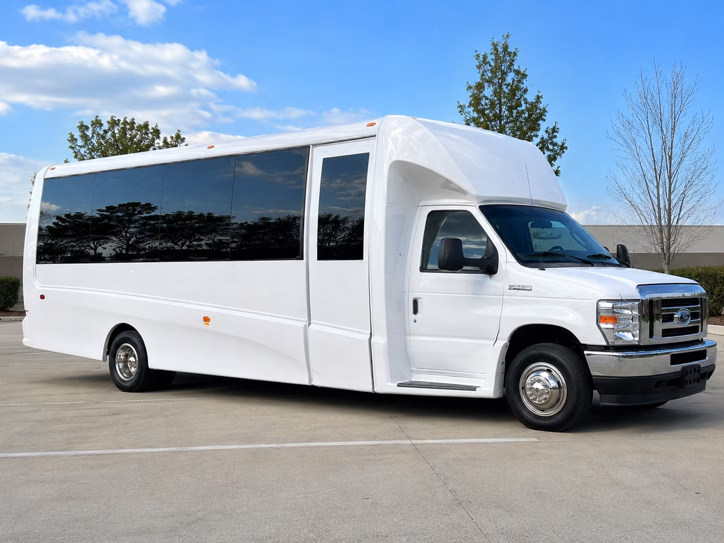 Detroit School Event Transportation party bus exterior