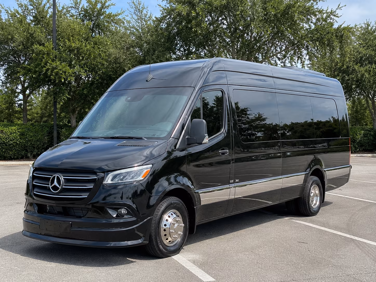 Detroit School Event Transportation party bus exterior