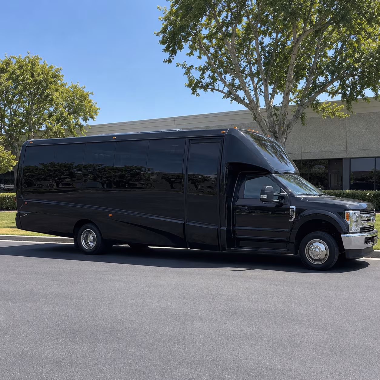 Detroit Sporting Event Transportation party bus exterior