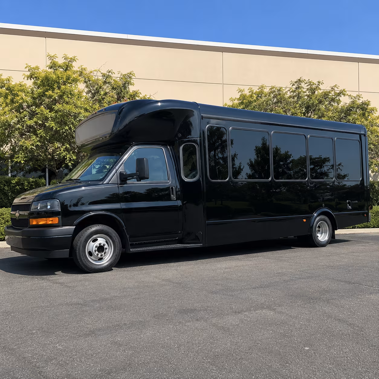 Detroit Wedding Transportation party bus exterior