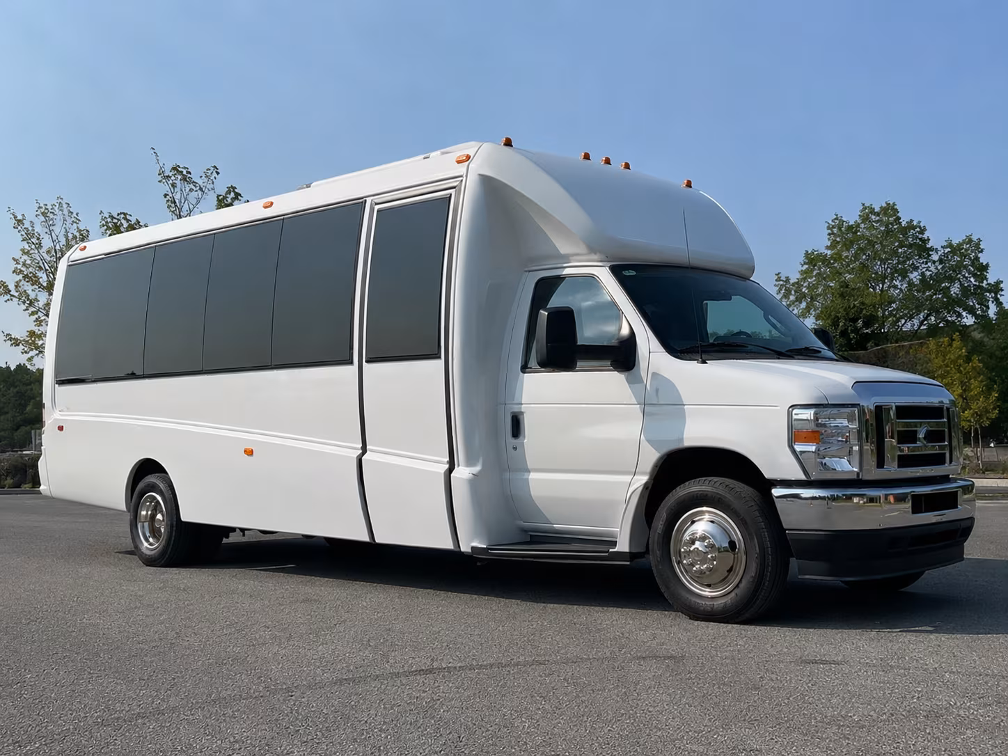 Detroit Wedding Transportation party bus exterior