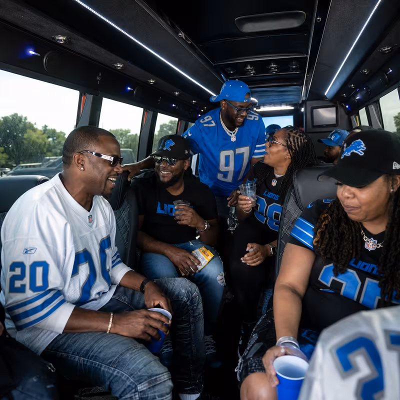 Detroit Sporting Event Transportation fleet vehicle
