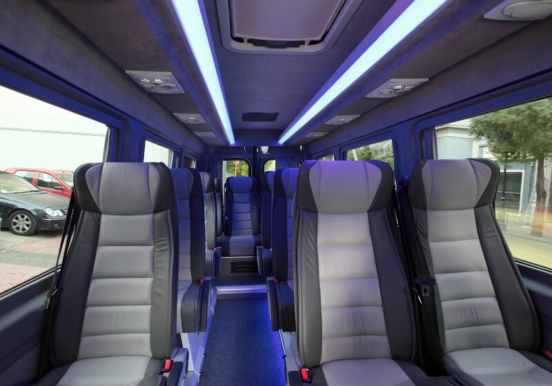 Detroit 18 Passenger Van/Minibus Interior