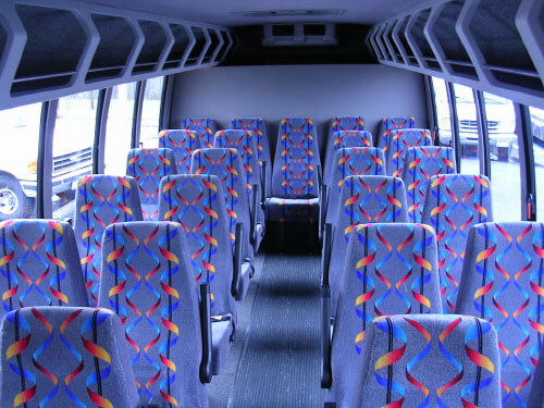 Detroit 24 Passenger Mini Bus Interior
