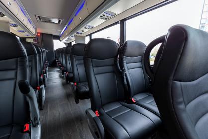 Detroit 45 Passenger Mini Coach Interior