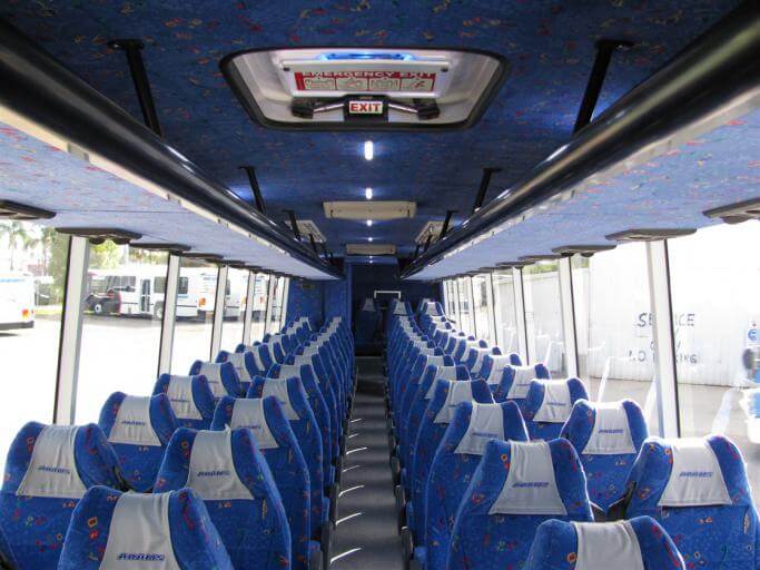 Troy 56 Passenger Charter Bus Interior