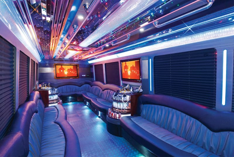 Canton 20 Passenger Party Bus Interior