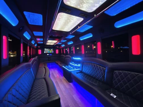 Westland 35 Passenger Party Bus Interior